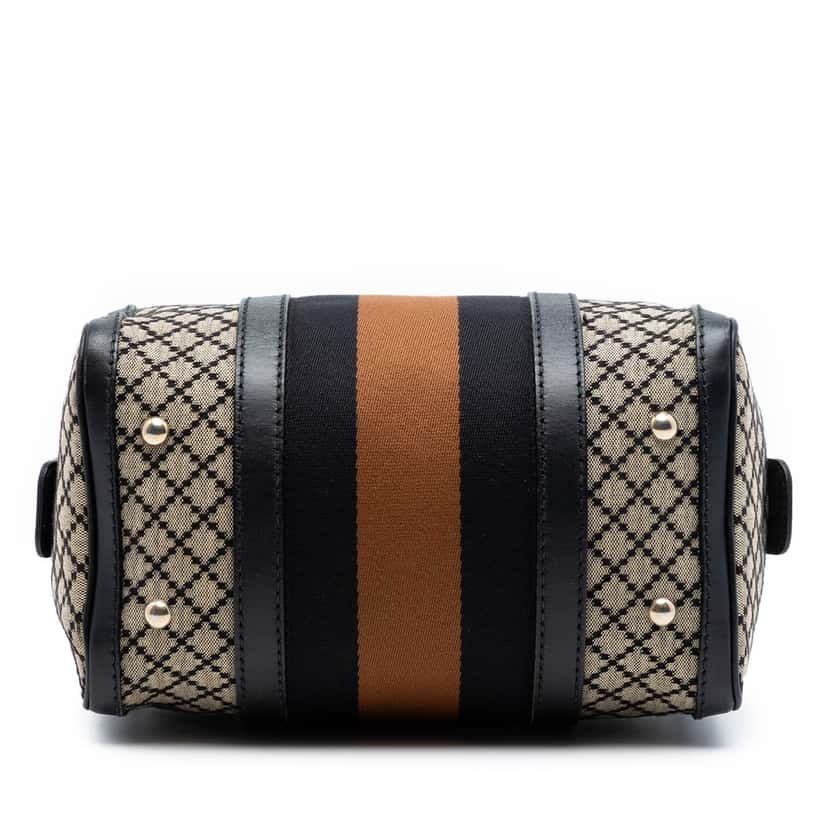 Gucci Small Diamante Canvas Web Joy Boston Bag Beige Very good condition - Inside View