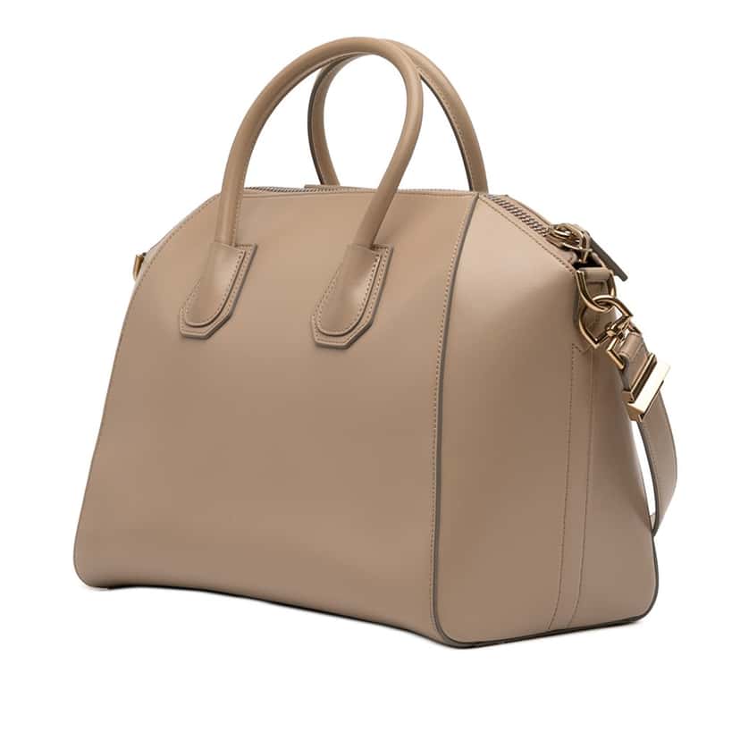 Givenchy Medium Calfskin Antigona Satchel Beige Leather Very good condition - Back View