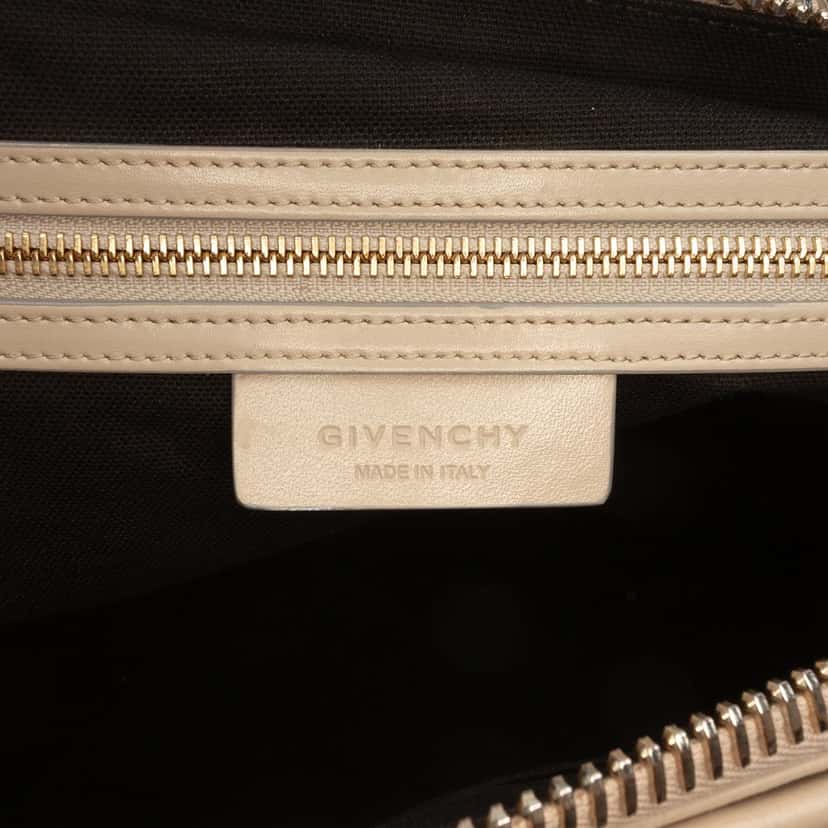 Givenchy Medium Calfskin Antigona Satchel Beige Leather Very good condition - Box View