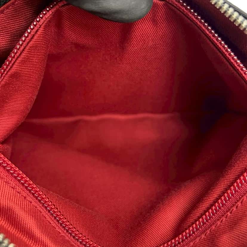 Ferragamo Gancini Canvas Shoulder Bag Black Very good condition - Inside View