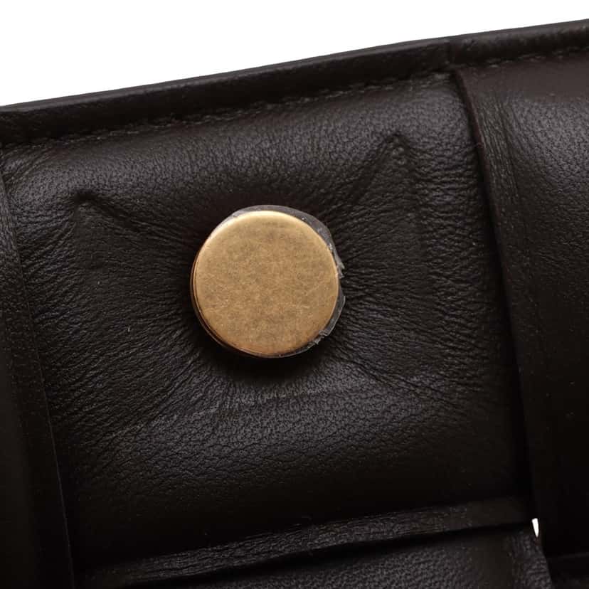 Bottega Veneta Nappa Intrecciato Padded Chain Cassette Satchel Brown Leather Very good condition - Model View