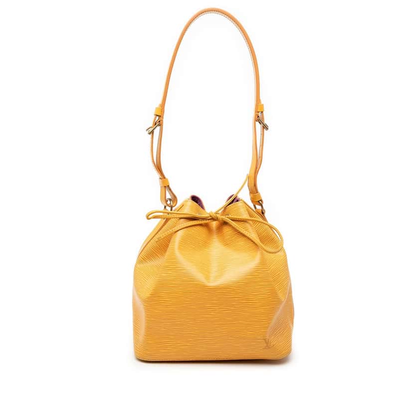 Louis Vuitton Epi Petit Noe Yellow Leather Very good condition - Front View