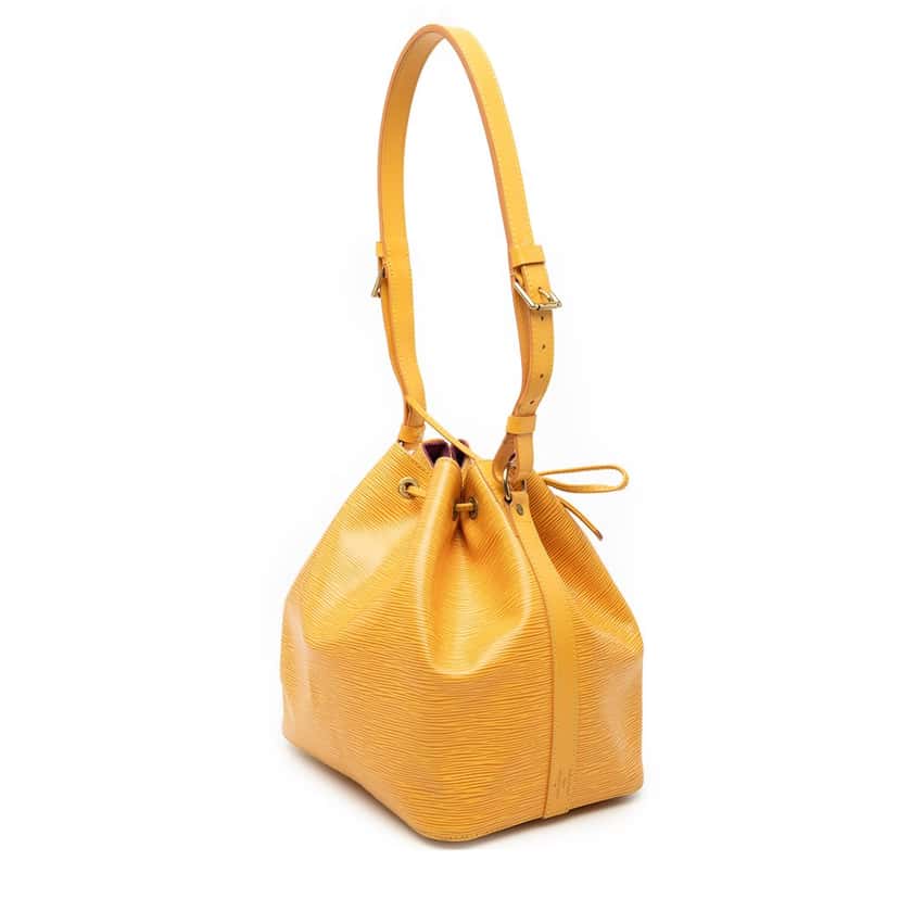 Louis Vuitton Epi Petit Noe Yellow Leather Very good condition - Back View