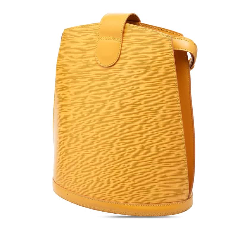 Louis Vuitton Epi Cluny Yellow Leather Very good condition - Back View