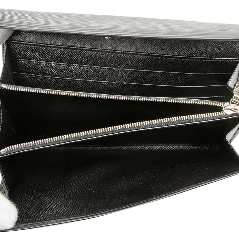 Louis Vuitton Epi Sarah Long Wallet Black Leather Very good condition - Model View