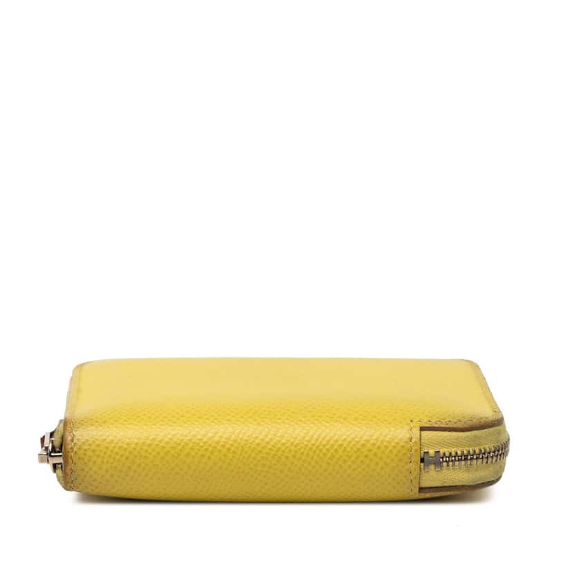 Hermès Epsom Silk In Compact Wallet Yellow Leather Very good condition - Inside View
