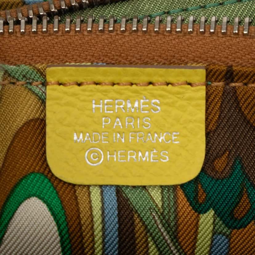 Hermès Epsom Silk In Compact Wallet Yellow Leather Very good condition - Box View