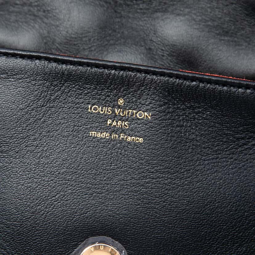 Louis Vuitton Monogram Embossed Puffy Lambskin Coussin Belt Bag Black Leather Very good condition - Box View