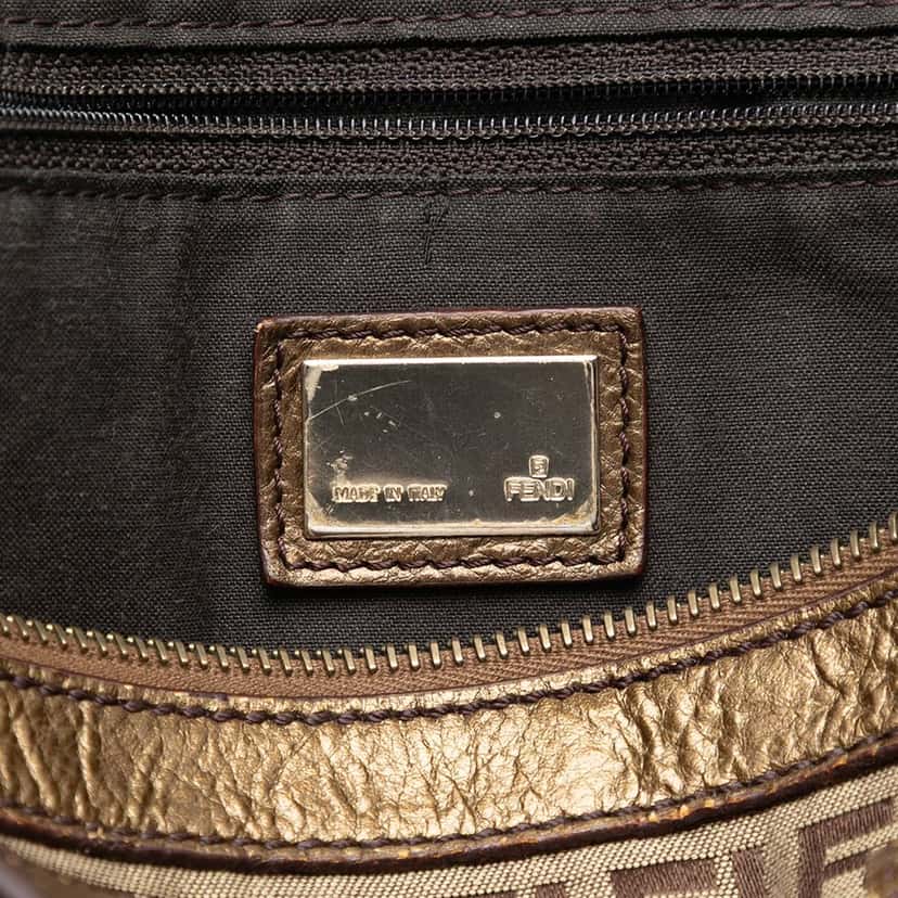 Fendi Zucchino Canvas Tote Beige Very good condition - Box View