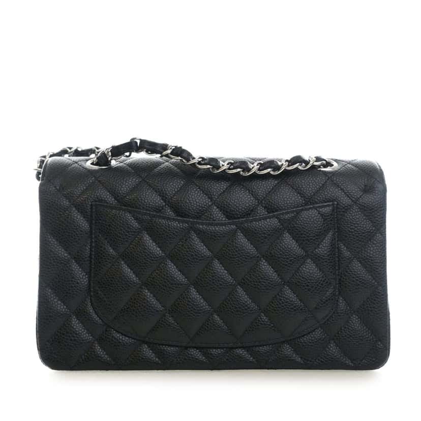 Chanel Small Classic Caviar Double Flap Black Leather Very good condition - Model View