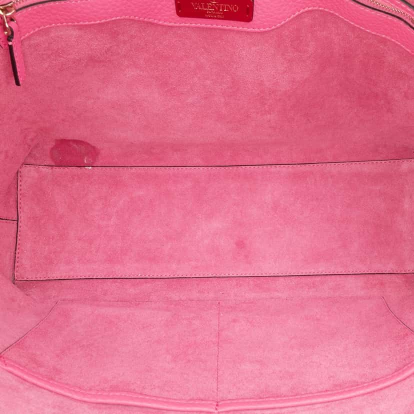 Valentino Leather Rockstud Tote Pink Leather Very good condition - Model View