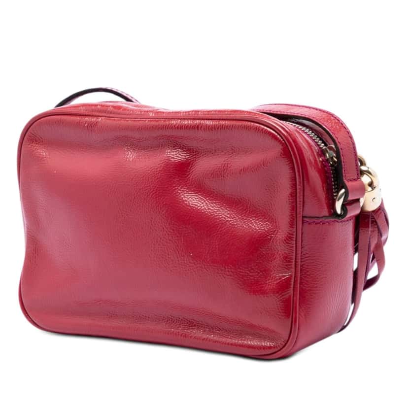 Gucci Patent Soho Disco Crossbody Pink Leather Very good condition - Back View