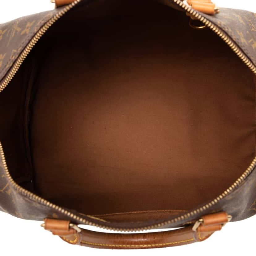Louis Vuitton Monogram Speedy 35 Brown Good condition - Model View