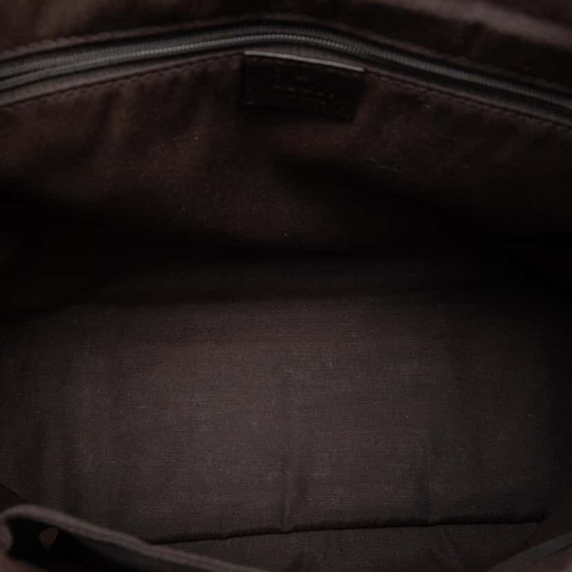 Gucci GG Denim Messenger Bag Brown Very good condition - Model View