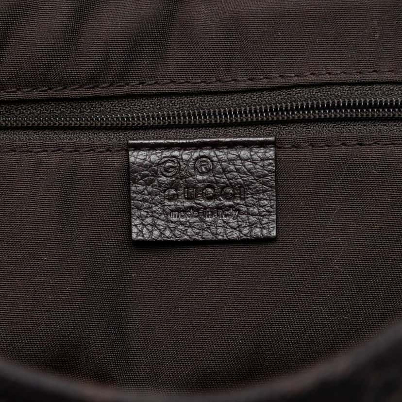 Gucci GG Denim Messenger Bag Brown Very good condition - Box View
