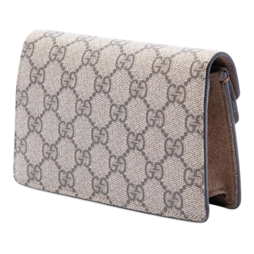 Gucci Mini GG Supreme Dionysus Crossbody Beige Very good condition - Back View