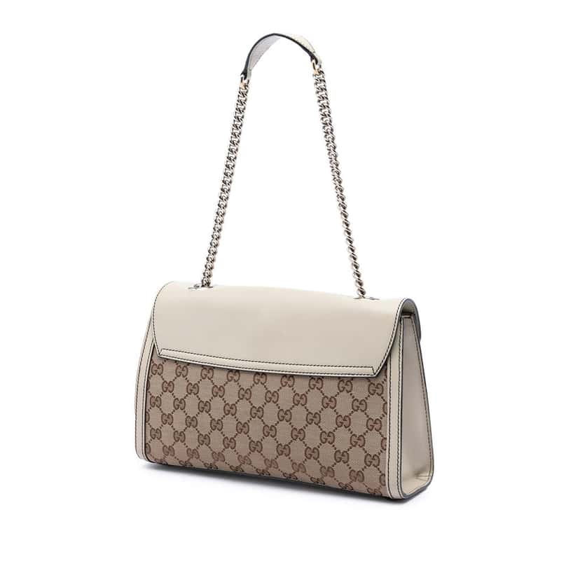 Gucci Medium GG Canvas Emily Shoulder Bag Beige Very good condition - Back View