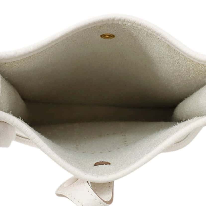 Hermès Clemence Evelyne TPM White Leather Very good condition - Model View