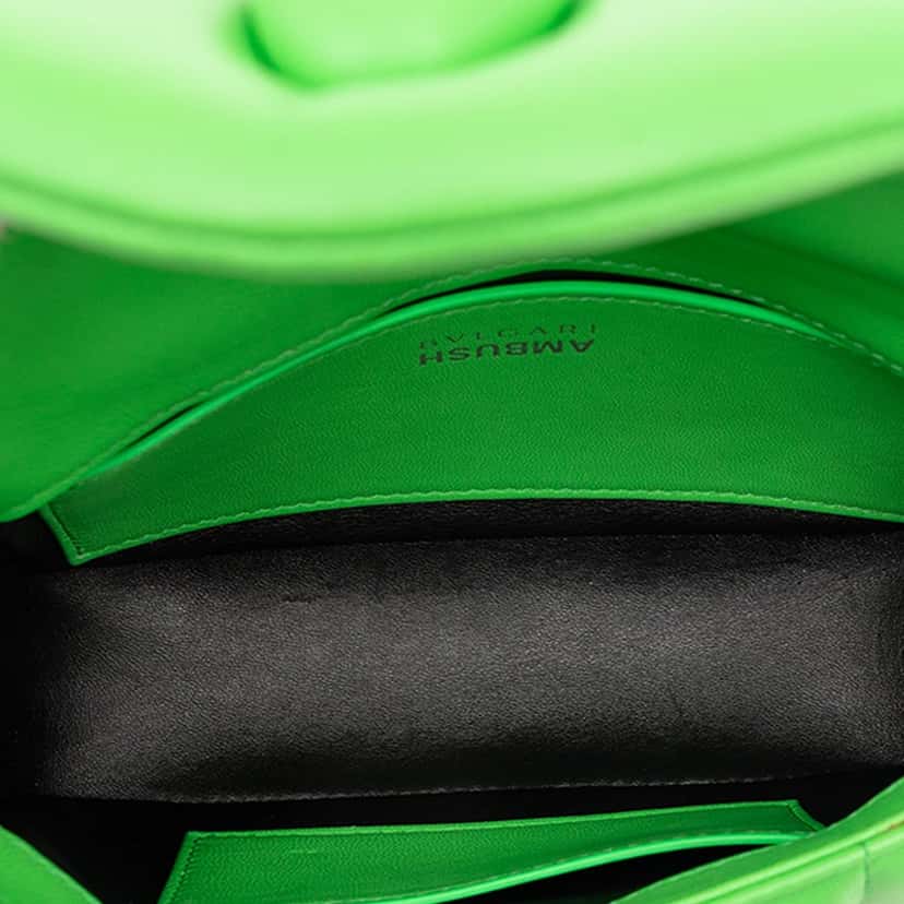 Bvlgari Ambush Nappa Serpenti Convertible Belt Bag Green Leather Very good condition - Model View