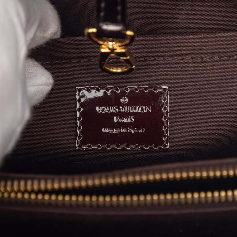 Louis Vuitton Monogram Vernis Montaigne MM Purple Leather Good condition - Box View