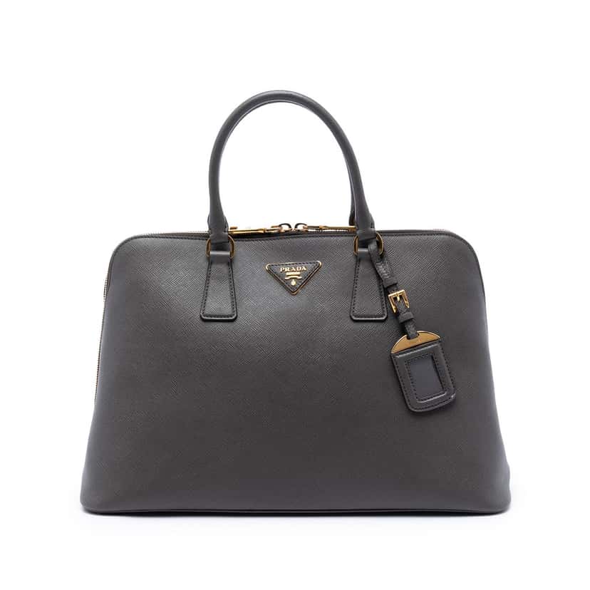 Prada Large Saffiano Lux Promenade Satchel Other Leather Very good condition - Front View