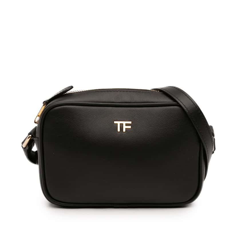Tom Ford Leather TF Camera Bag Black Leather Very good condition - Front View