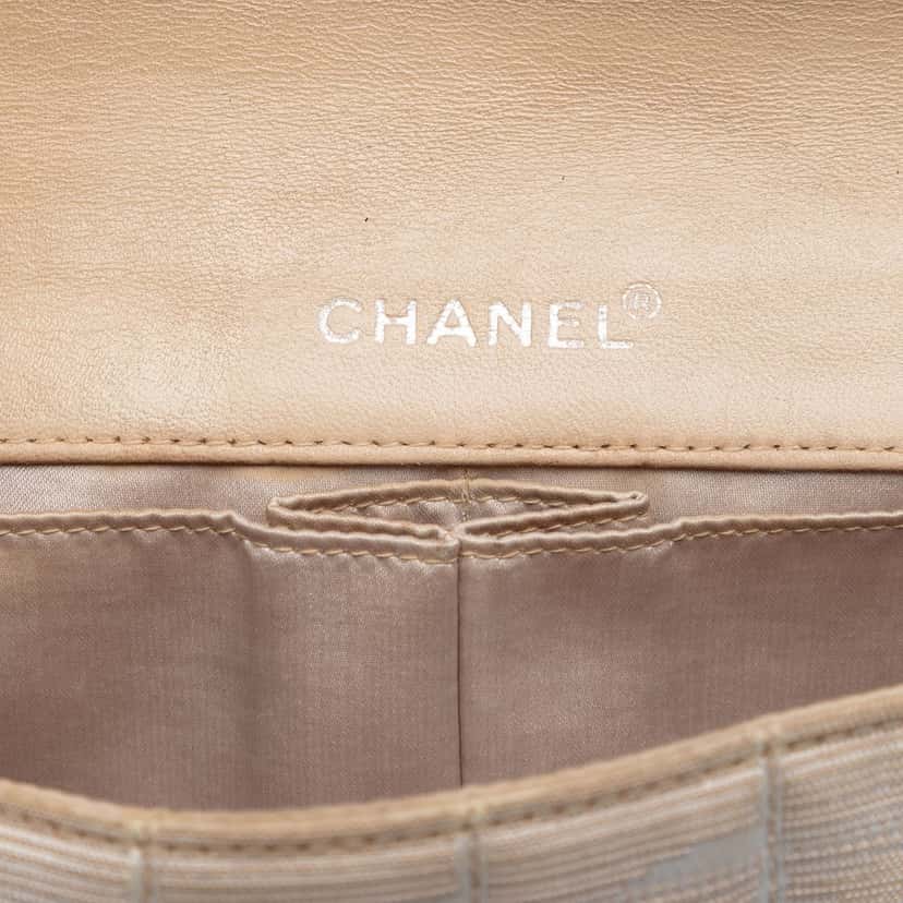 Chanel New Travel Line Nylon East West Flap Beige Very good condition - Box View