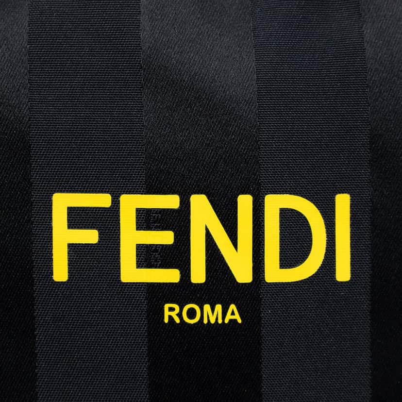 Fendi Small Pequin Nylon Pack Pouch Crossbody Black Very good condition - Box View