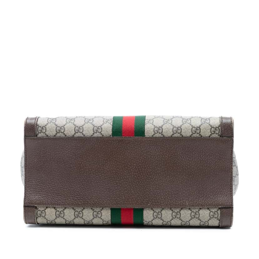 Gucci GG Supreme Ophidia Satchel Beige Very good condition - Inside View