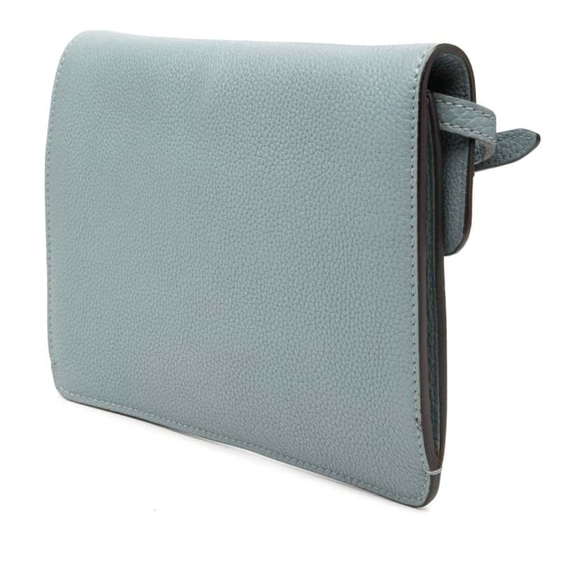 Gucci Calfskin Soft Jackie Convertible Crossbody Blue Leather Very good condition - Back View