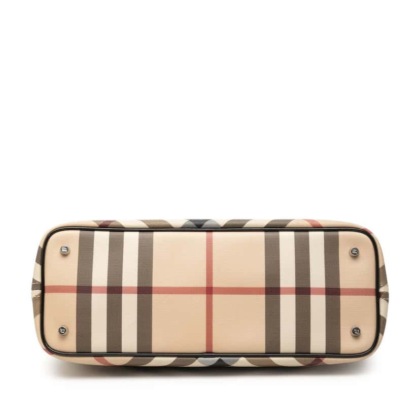 Burberry Supernova Check Coated Canvas Tote Beige Very good condition - Inside View