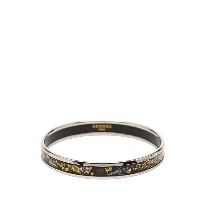 Hermès Narrow Qu Importe Le Flacon Enamel Bangle 62
