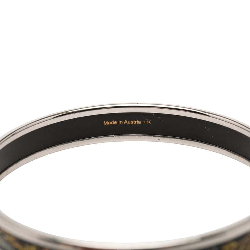Hermès Narrow Qu Importe Le Flacon Enamel Bangle 62 Black Very good condition - Model View