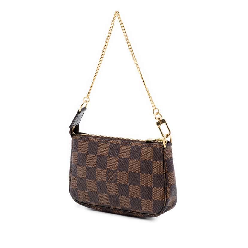 Louis Vuitton Damier Ebene Mini Pochette Accessoires Brown Very good condition - Back View