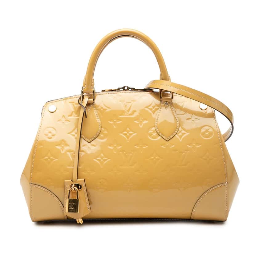 Louis Vuitton Monogram Vernis Santa Monica Beige Leather Very good condition - Front View