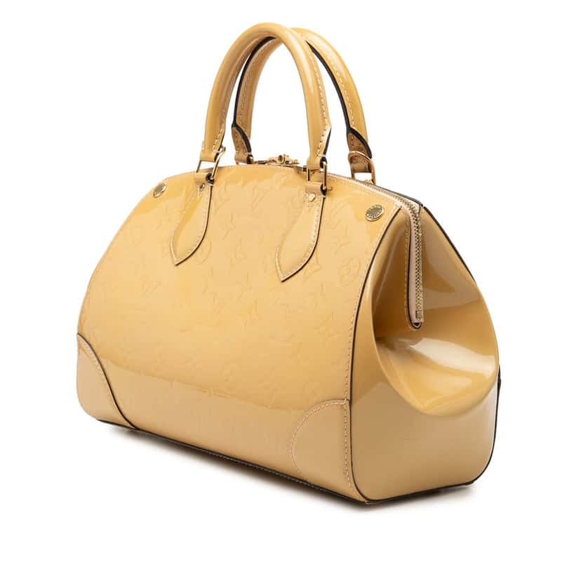 Louis Vuitton Monogram Vernis Santa Monica Beige Leather Very good condition - Back View