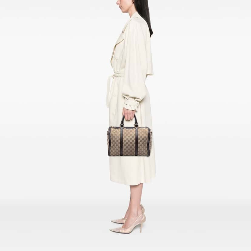 Gucci Medium GG Canvas Joy Boston Bag Beige Very good condition - Box View