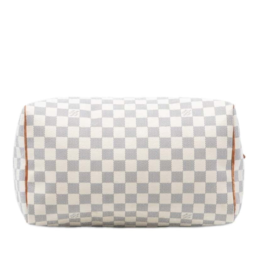 Louis Vuitton Damier Azur Speedy 30 White Very good condition - Inside View