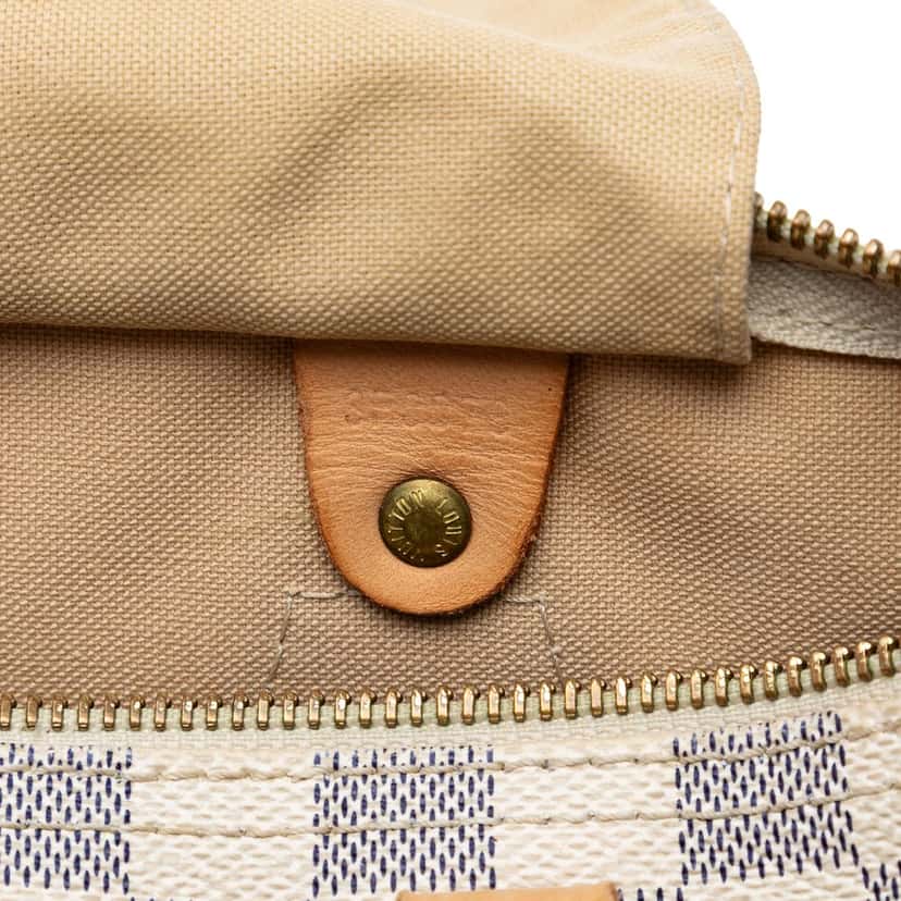 Louis Vuitton Damier Azur Speedy 30 White Very good condition - Box View
