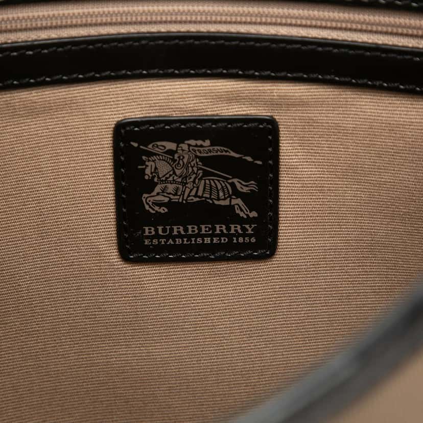 Burberry Supernova Check Coated Canvas Larkin Hobo Beige Very good condition - Box View