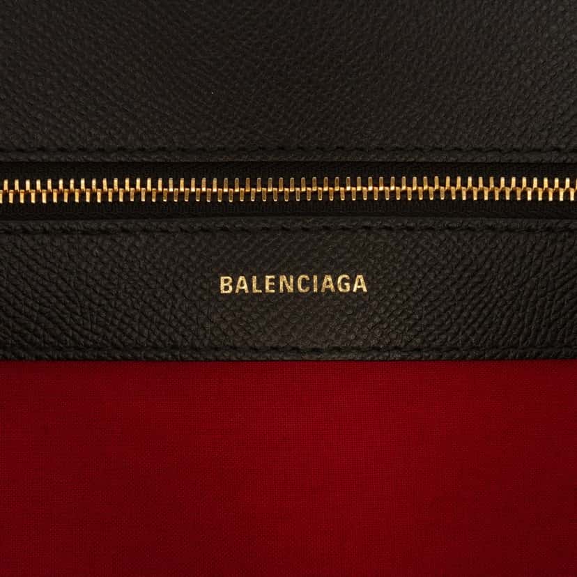 Balenciaga Grained Calfskin Ville Top Handle Bag M Black Leather Very good condition - Box View