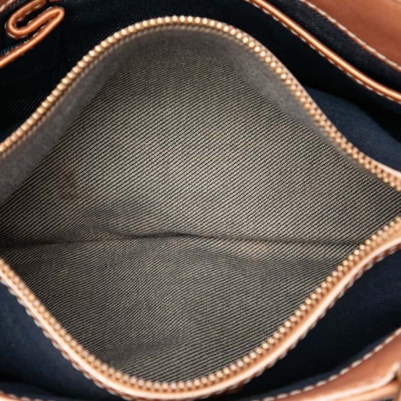 Celine Macadam Denim Handbag Blue Very good condition - Model View
