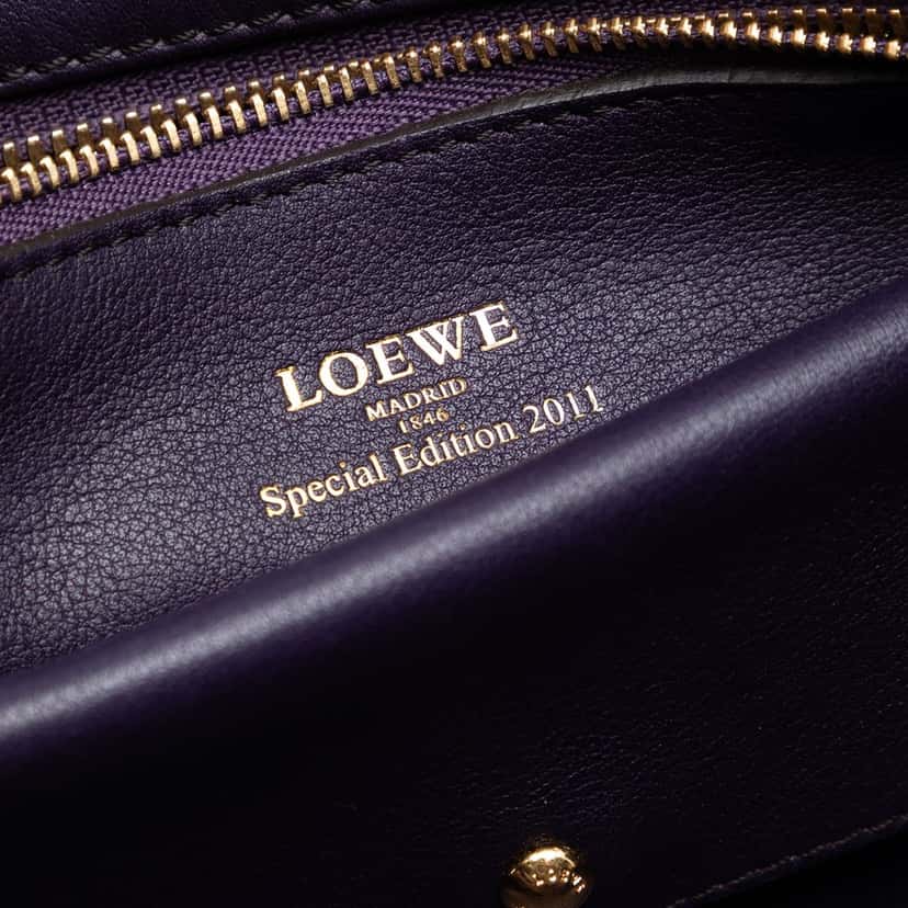 Loewe Special Edition Bicolor Goatskin Amazona 36 Purple Leather Very good condition - Box View