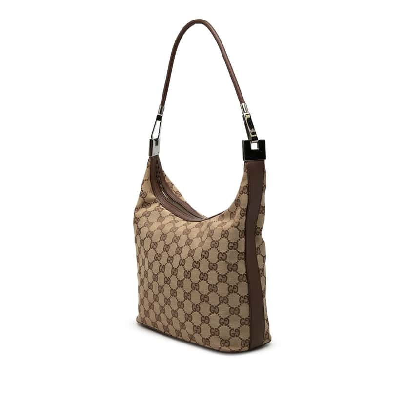 Gucci GG Canvas Shoulder Bag Beige Good condition - Back View