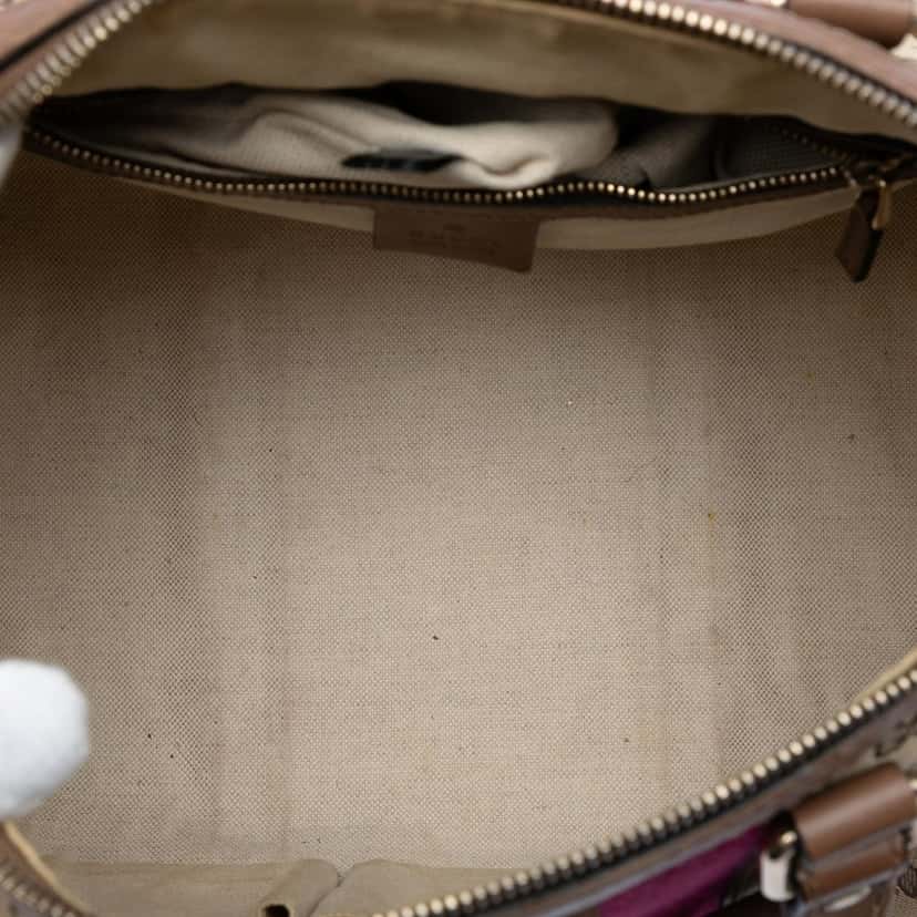 Gucci Medium GG Canvas Web Joy Boston Bag Beige Very good condition - Model View