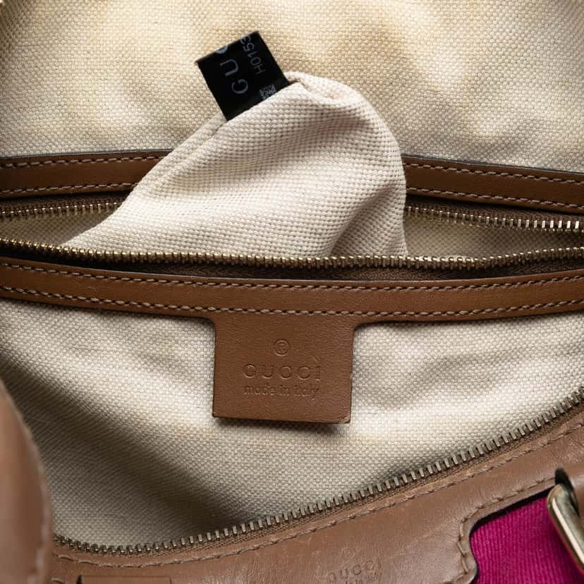 Gucci Medium GG Canvas Web Joy Boston Bag Beige Very good condition - Box View
