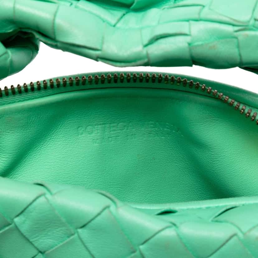 Bottega Veneta Mini Nappa Intrecciato Jodie Green Leather Very good condition - Box View