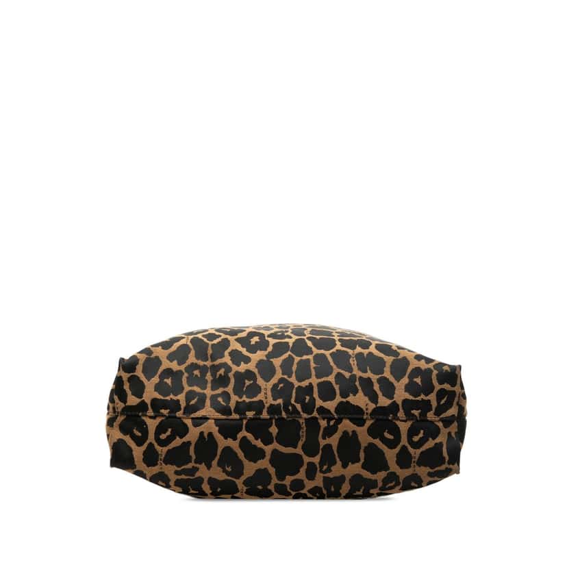 Fendi Leopard Print Canvas Tote Brown Very good condition - Inside View