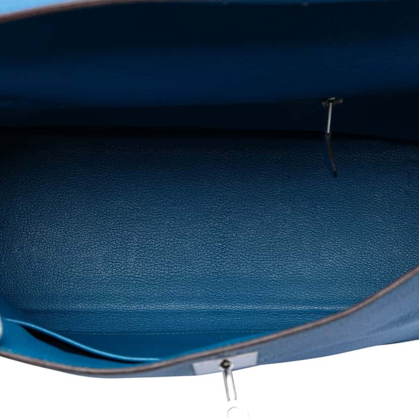 Hermès Togo Kelly II Retourne 35 Blue Leather Very good condition - Model View