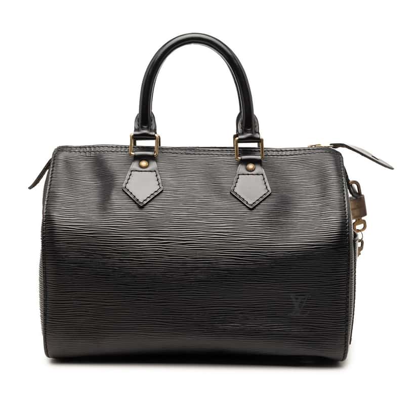 Louis Vuitton Epi Speedy 30 Black Leather Very good condition - Front View